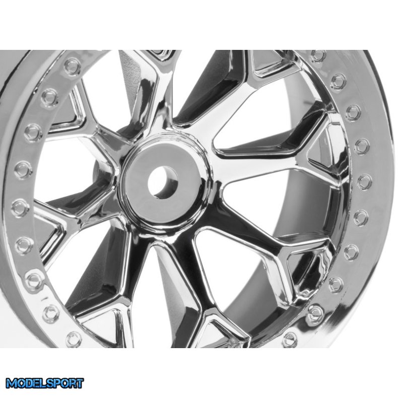 HPI 116739 8-Shot Sc Wheel (Chrome/2Pcs)