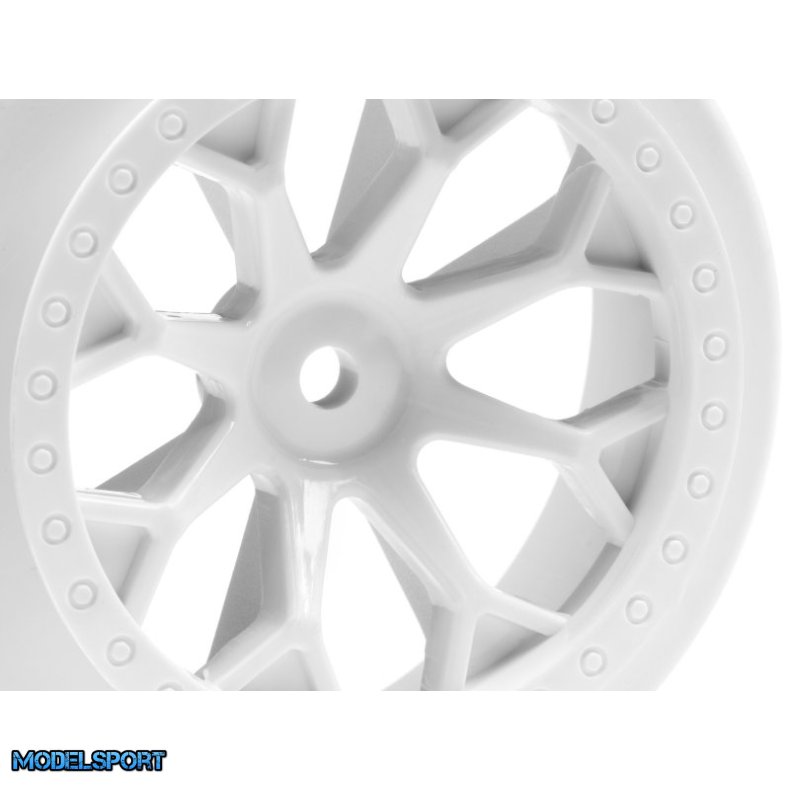 HPI 116741 8-Shot Sc Wheel (White/2Pcs)
