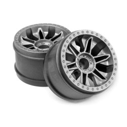 HPI 120136 6-Shot ST Wheel (Silver/2 pcs)