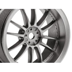 HPI 120151 Work XSA 02C Wheel 26mm Light Gunmetal 3mm