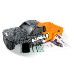 HPI 160104 GT-6 Sportcab Painted Truck Body (Grey/Orange)