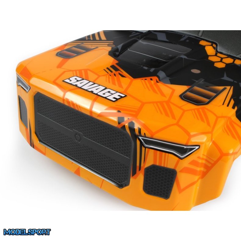 HPI 160107 GTXL-6 Kingcab Painted Truck Body (Orange/Black)