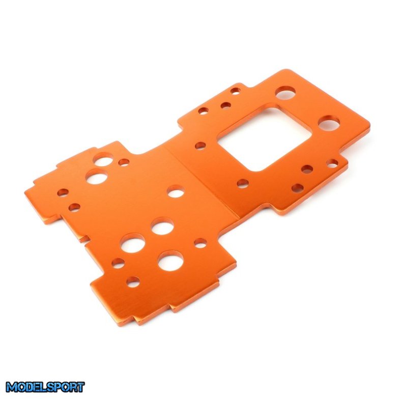 HPI 160143 Bulkhead Lower Plate 2.5mm (Flux/Orange)