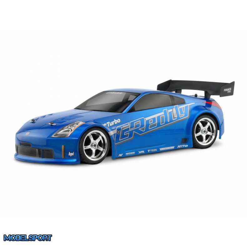 HPI 17218 Nissan 350Z Greddy Twin Turbo Body (190mm)