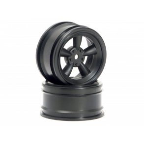 HPI 3816 Vintage 5 Spoke Wheel 26mm Black (0mm Offset)