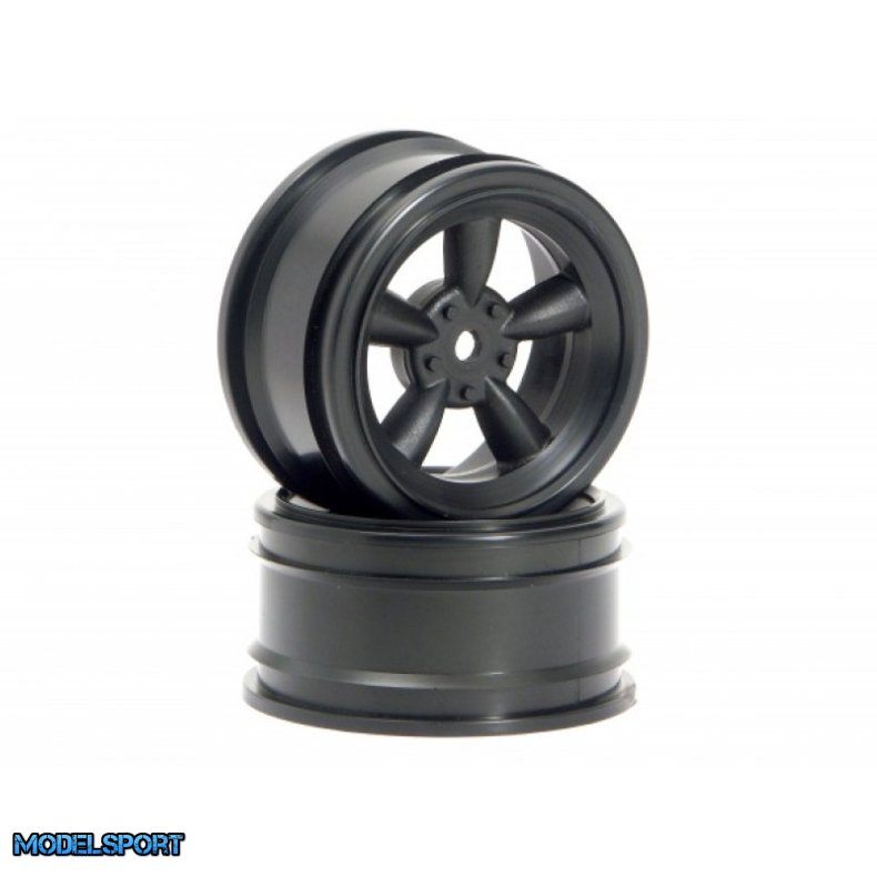 HPI 3816 Vintage 5 Spoke Wheel 26mm Black (0mm Offset)