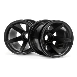 HPI 2105 Super Star Mt Wheels Front (Black/2.2In/2Pcs)