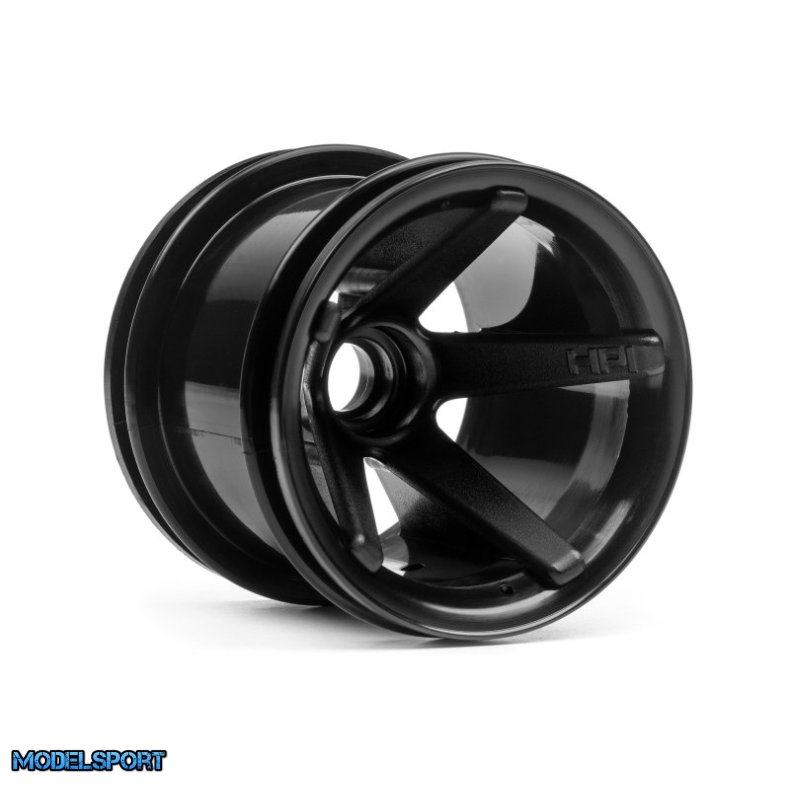 HPI 2105 Super Star Mt Wheels Front (Black/2.2In/2Pcs)