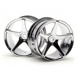 HPI 3032 Super Star Wheel 57X35mm (2.2In) Chromesuper Nitro