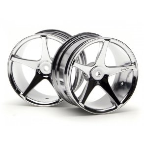 HPI 3032 Super Star Wheel 57X35mm (2.2In) Chromesuper Nitro