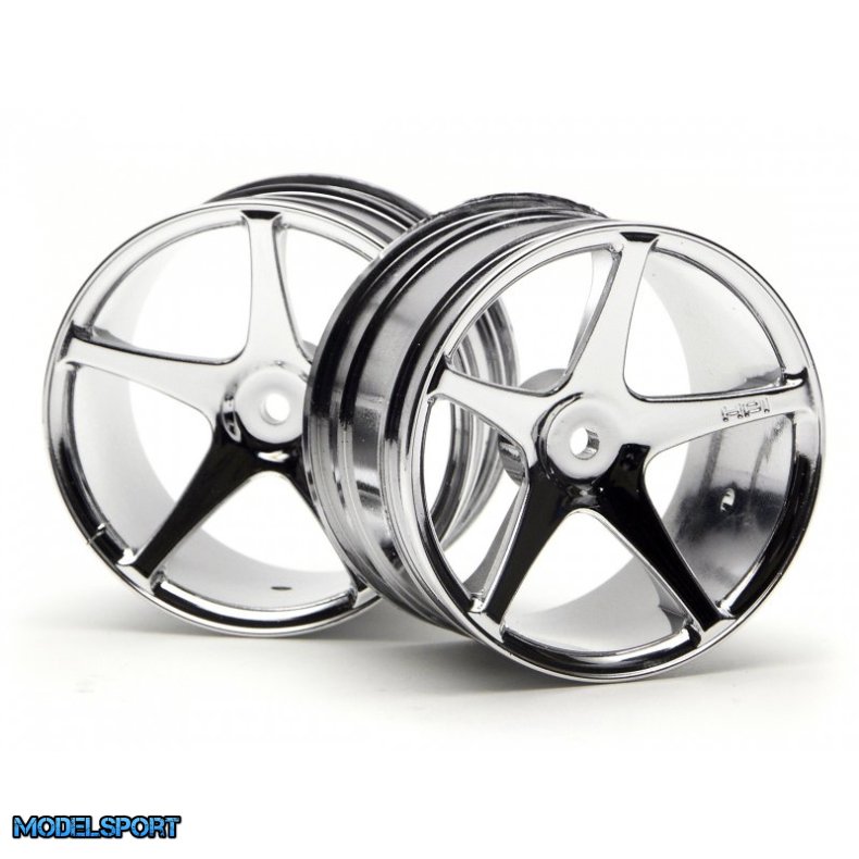 HPI 3032 Super Star Wheel 57X35mm (2.2In) Chromesuper Nitro