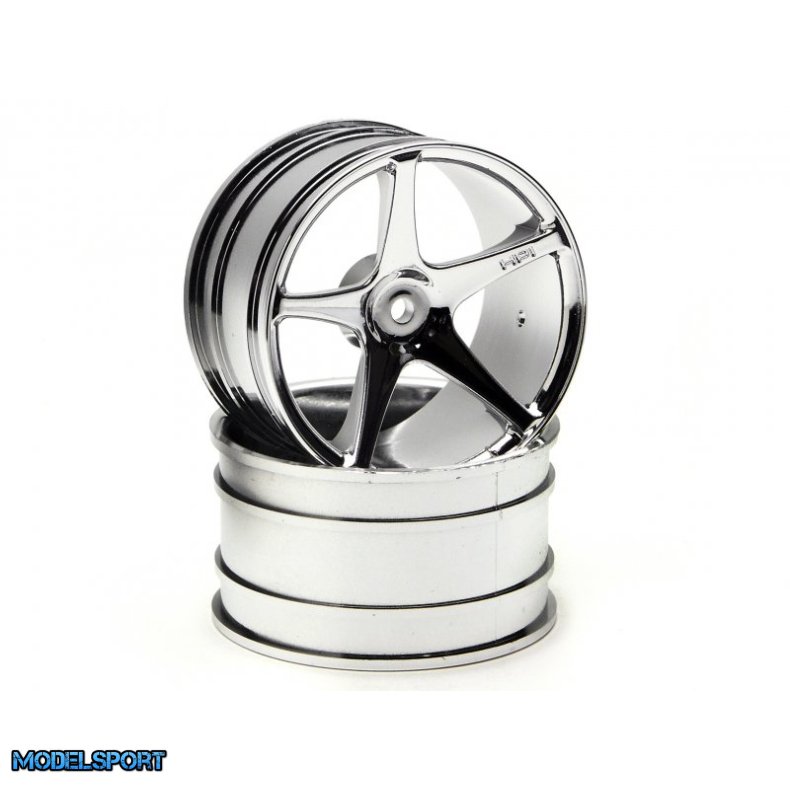 HPI 3032 Super Star Wheel 57X35mm (2.2In) Chromesuper Nitro