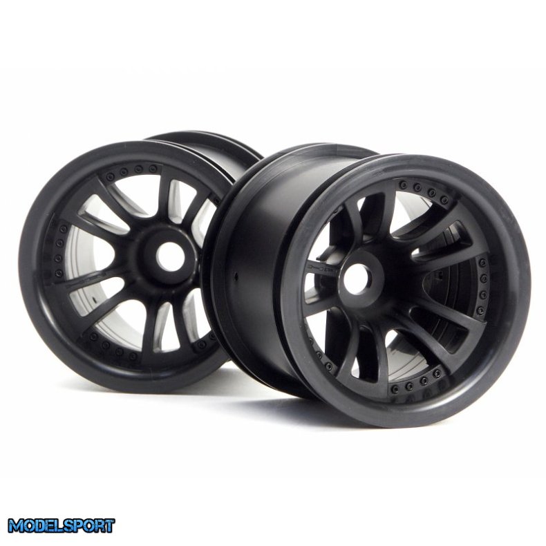 HPI 3051 Split 5 Truck Wheel (Black/2Pcs)