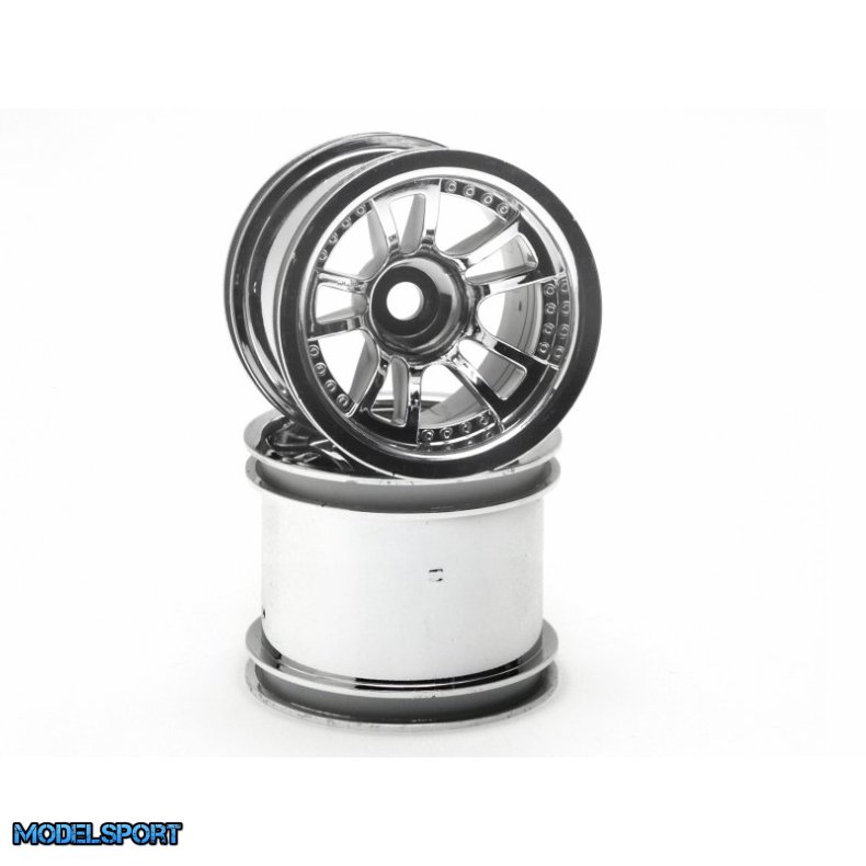 HPI 3052 Split 5 Truck Wheel (Chrome/2Pcs)