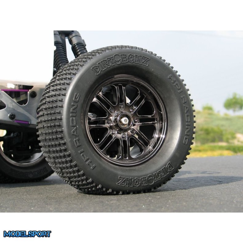 HPI 3173 8 Spoke Wheel Black Chrome (83X56mm/2Pcs)