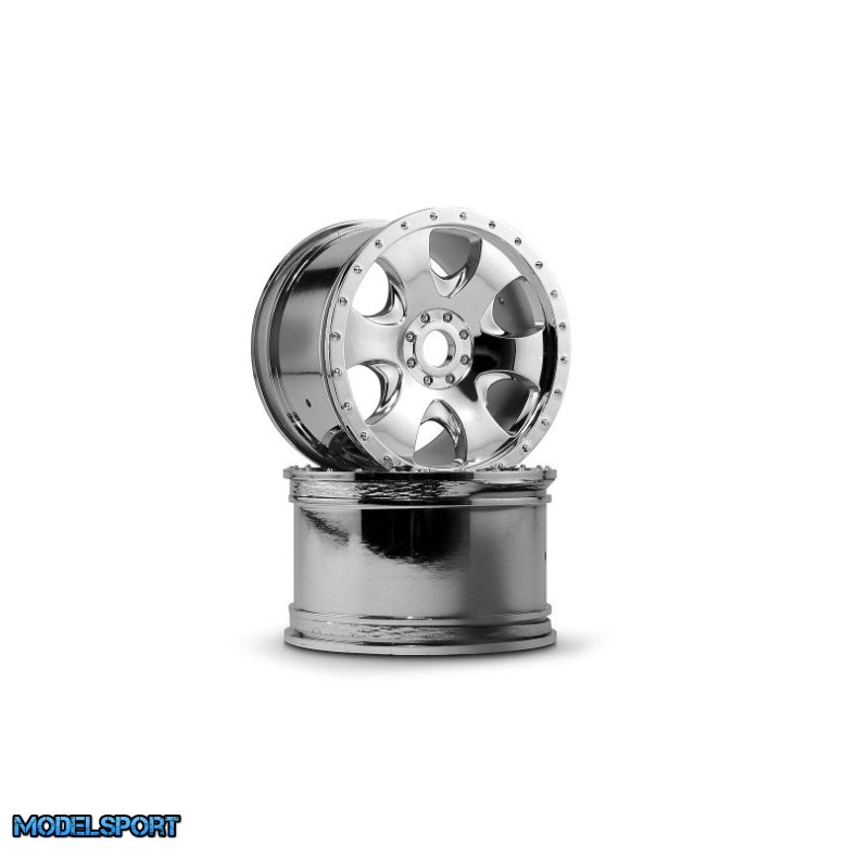 HPI 3192 Warlock Wheel Chrome (83X56mm/2Pcs)