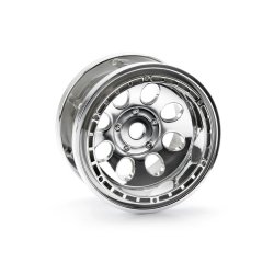 HPI 3213 Rock 8 Bead Lock Wheel Chrome (55X36mm/2Pcs)