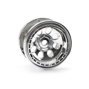 HPI 3213 Rock 8 Bead Lock Wheel Chrome (55X36mm/2Pcs)