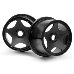 HPI 3226 Super Star Wheel Black Rear (120 X 75mm/2Pcs)