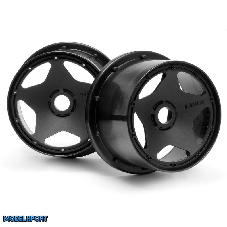 HPI 3226 Super Star Wheel Black Rear (120 X 75mm/2Pcs)