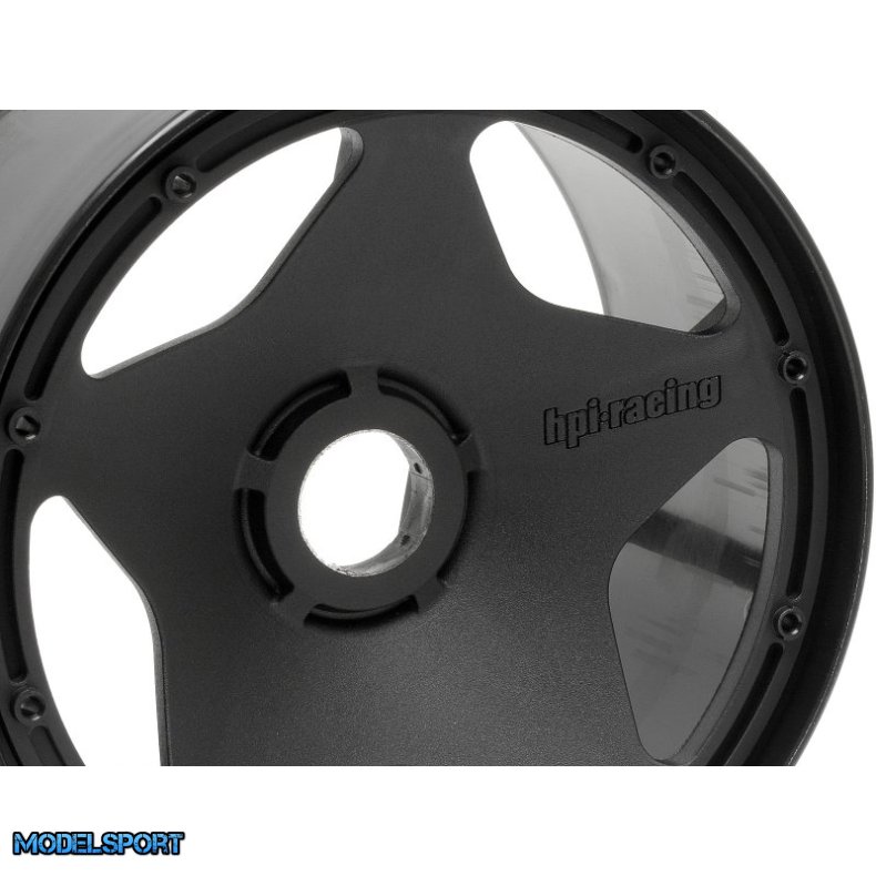 HPI 3226 Super Star Wheel Black Rear (120 X 75mm/2Pcs)