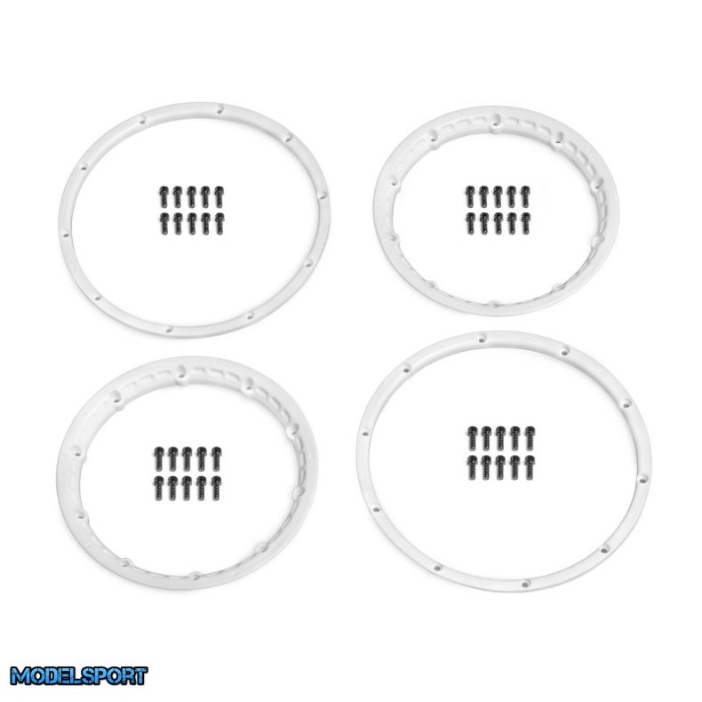 HPI 3270 Heavy Duty Wheel Bead Lock Rings White/For 2 Whl