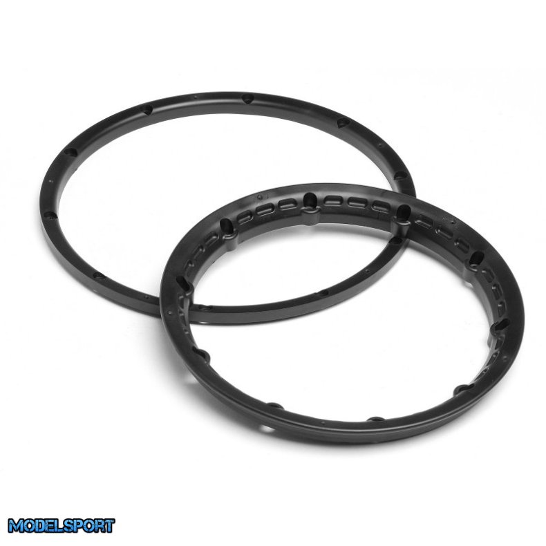 HPI 3271 Heavy Duty Wheel Bead Lock Rings (Black/For 2 Whl)