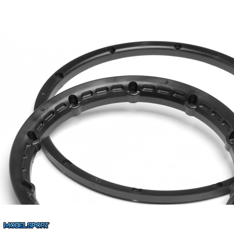 HPI 3271 Heavy Duty Wheel Bead Lock Rings (Black/For 2 Whl)
