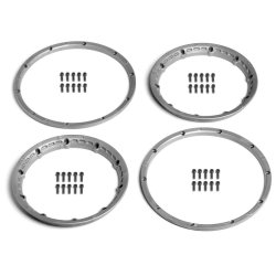 HPI 3272 Heavy Duty Wheel Bead Lock Rings Silver F. 2 Whl