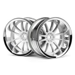 HPI 3285 Work Xsa 02C Wheel 26mm Chrome/White (9mm Offset)