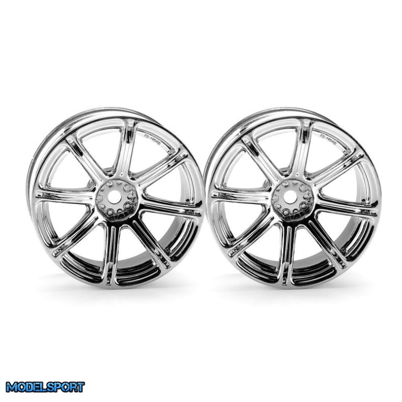 HPI 3301 Work Emotion Xc8 Wheel 26mm Chrome (6mm Offset)