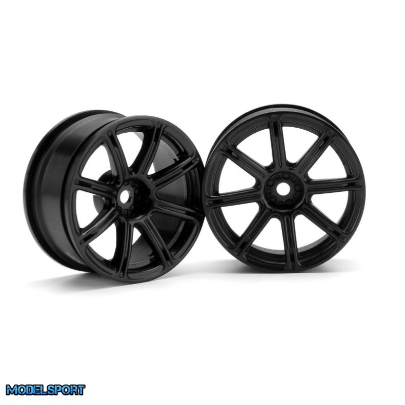 HPI 3306 Work Emotion Xc8 Wheel 26mm Black (3mm Offset)
