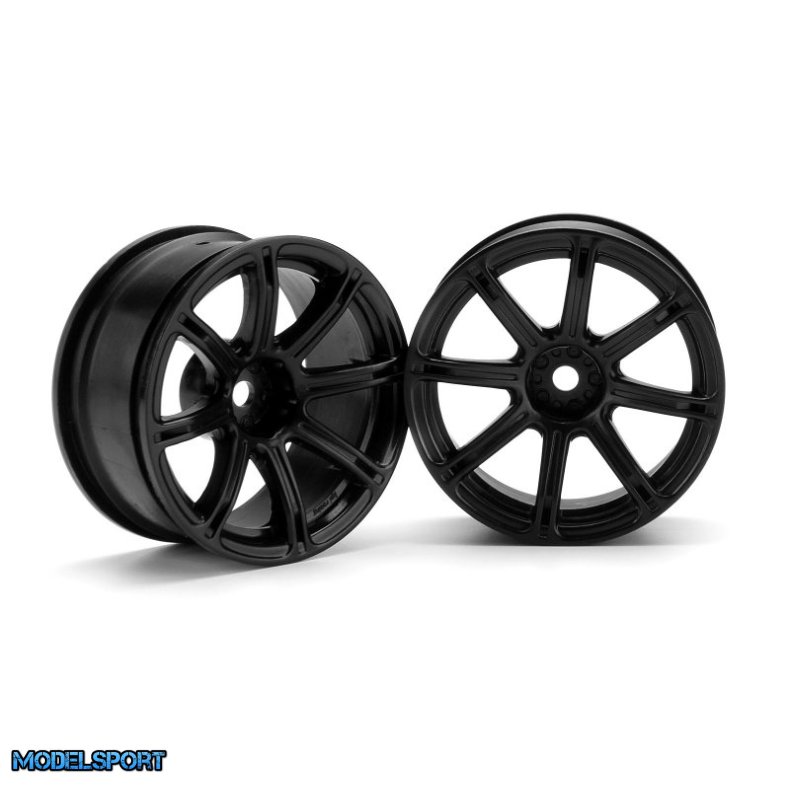 HPI 3307 Work Emotion Xc8 Wheel 26mm Black (6mm Offset)