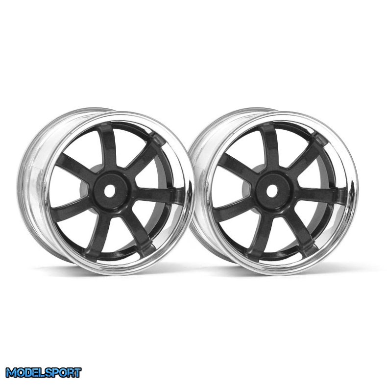 HPI 3322 Rays Gram Lights 57S-Pro Chrome/Gunmet 3mm Offset