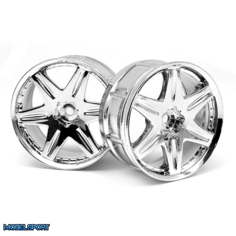 HPI 3343 Lp29 Wheel Work Ls406 Chrome (2Pcs)