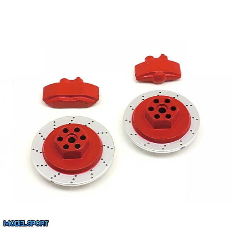 HPI 33450 E10 Brake Disc &amp; Caliper Set (Red)