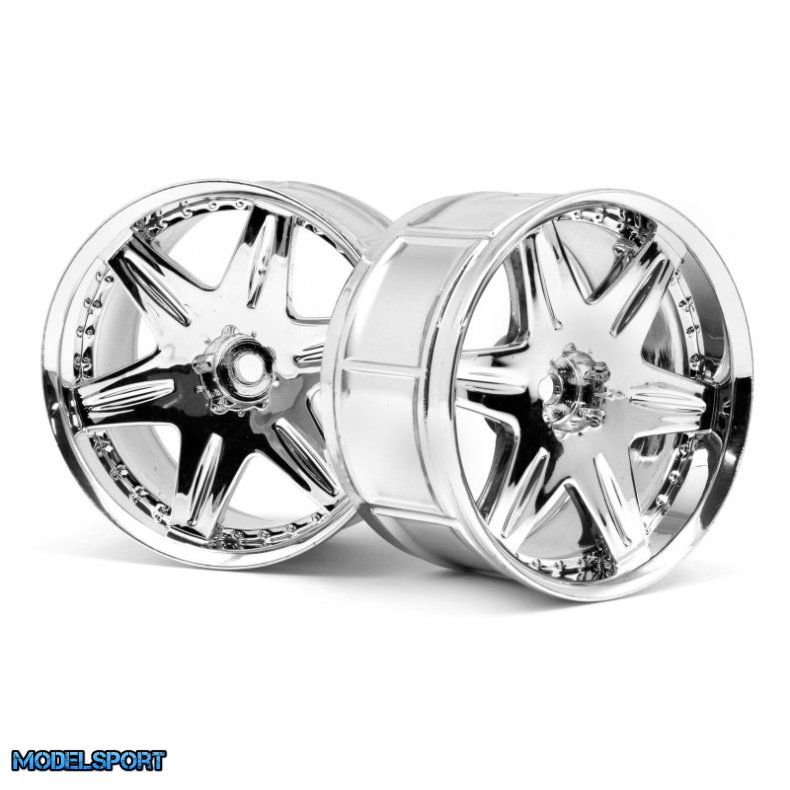 HPI 3345 Lp35 Wheel Work Ls406 Chrome (2Pcs)