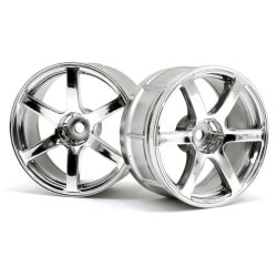 HPI 33465 Lp29 Wheel Yokohama Avs Model T6 Chrome (2Pcs)