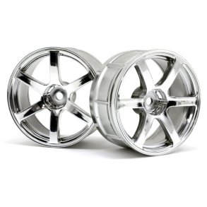 HPI 33465 Lp29 Wheel Yokohama Avs Model T6 Chrome (2Pcs)
