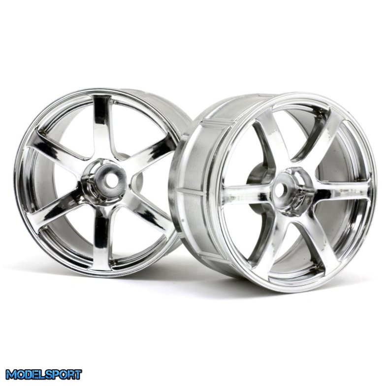 HPI 33465 Lp29 Wheel Yokohama Avs Model T6 Chrome (2Pcs)