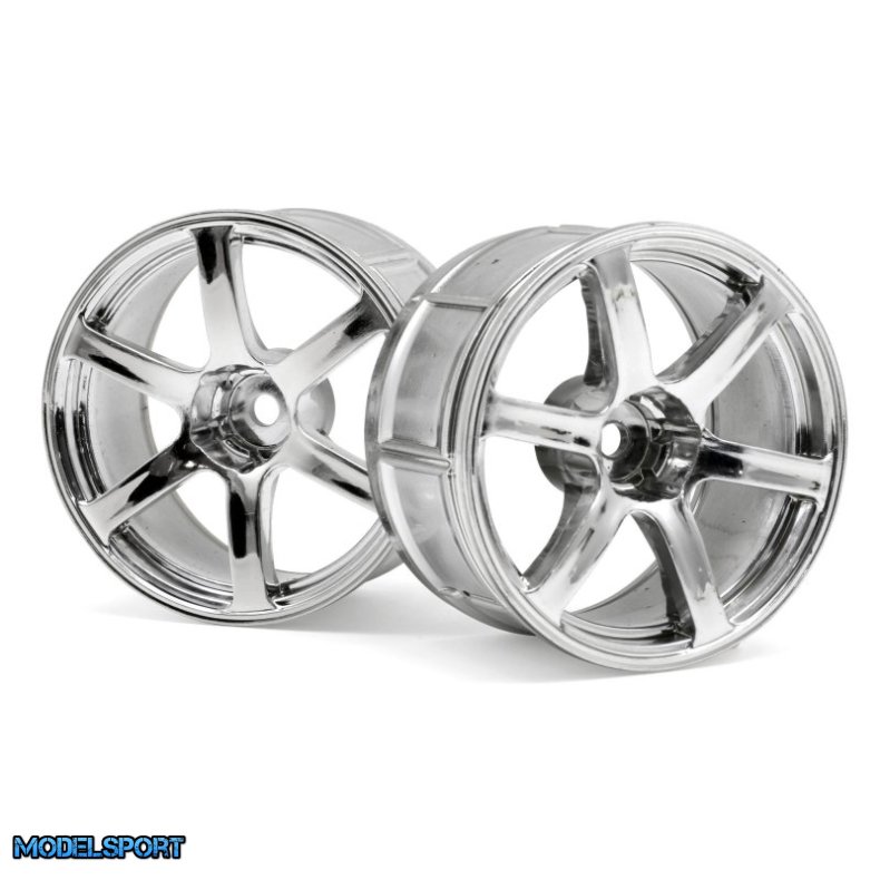 HPI 33466 Lp32 Wheel Yokohama Avs Model T6 Chrome (2Pcs)