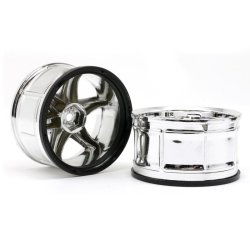 HPI 33466 Lp32 Wheel Yokohama Avs Model T6 Chrome (2Pcs)