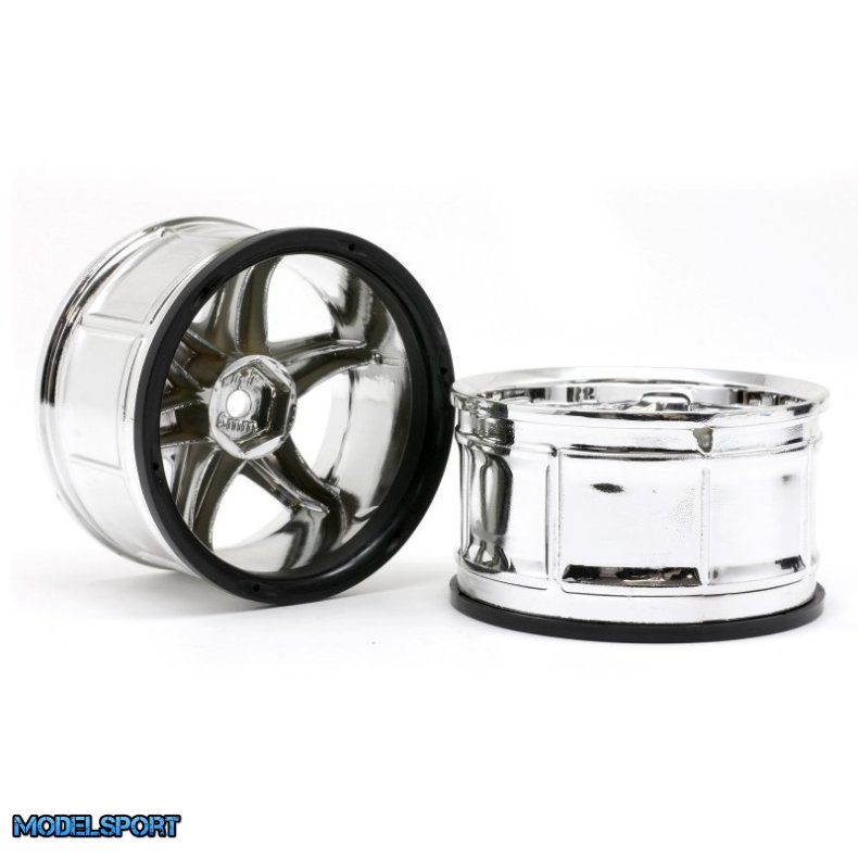 HPI 33467 Lp35 Wheel Yokohama Avs Model T6 Chrome (2Pcs)
