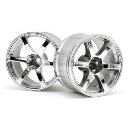 HPI 33467 Lp35 Wheel Yokohama Avs Model T6 Chrome (2Pcs)