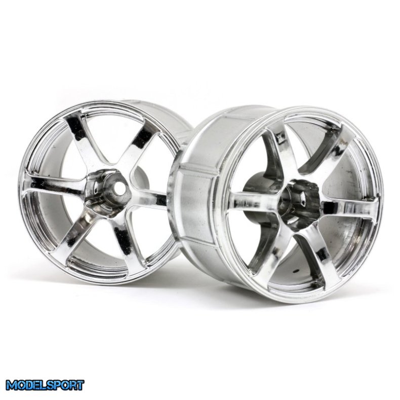 HPI 33467 Lp35 Wheel Yokohama Avs Model T6 Chrome (2Pcs)