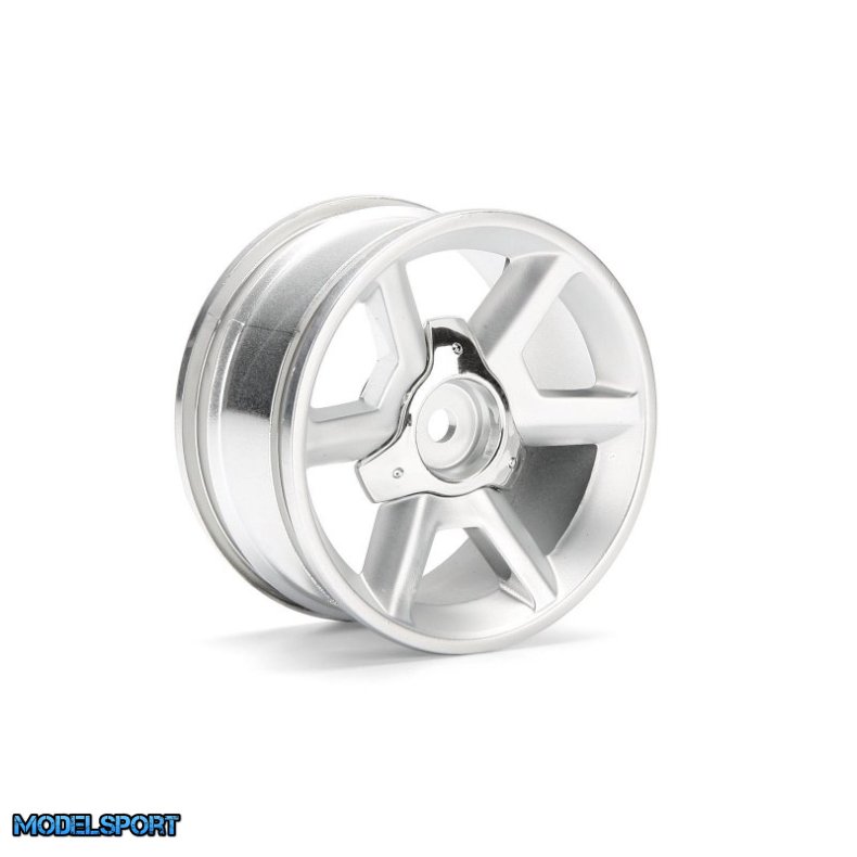 HPI 33471 GT Wheel Silver (6mm Offset/2Pcs)