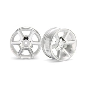 HPI 33471 GT Wheel Silver (6mm Offset/2Pcs)