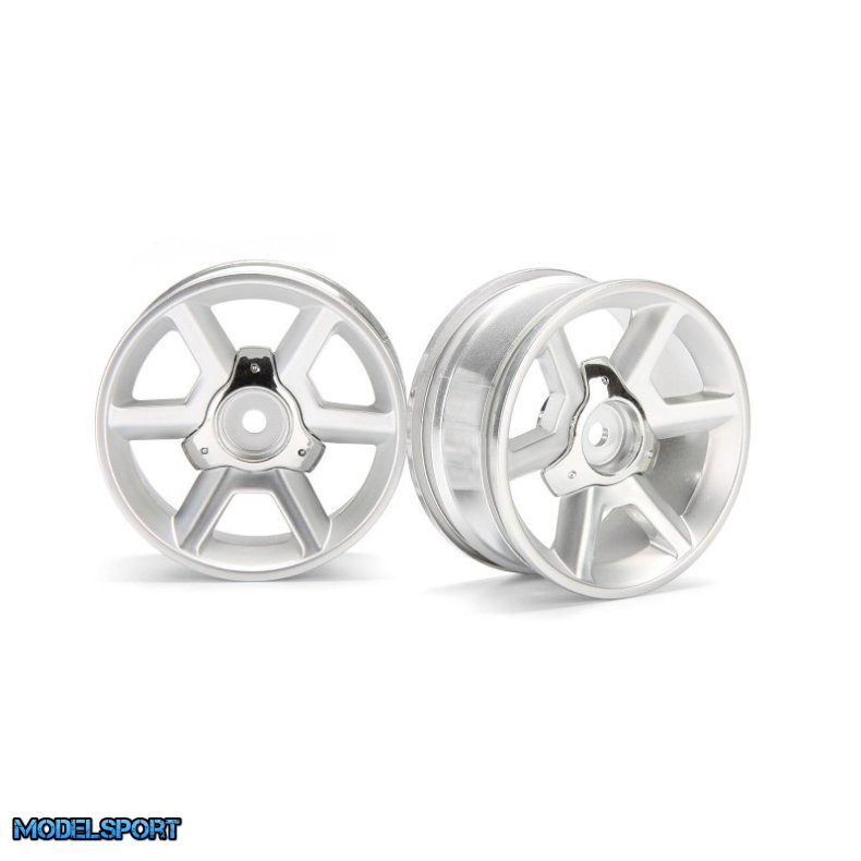 HPI 33471 GT Wheel Silver (6mm Offset/2Pcs)