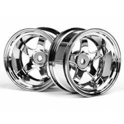 HPI 3593 Work Meister S1 Wheel 26mm Chrome (9mm Offset)