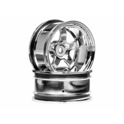 HPI 3593 Work Meister S1 Wheel 26mm Chrome (9mm Offset)